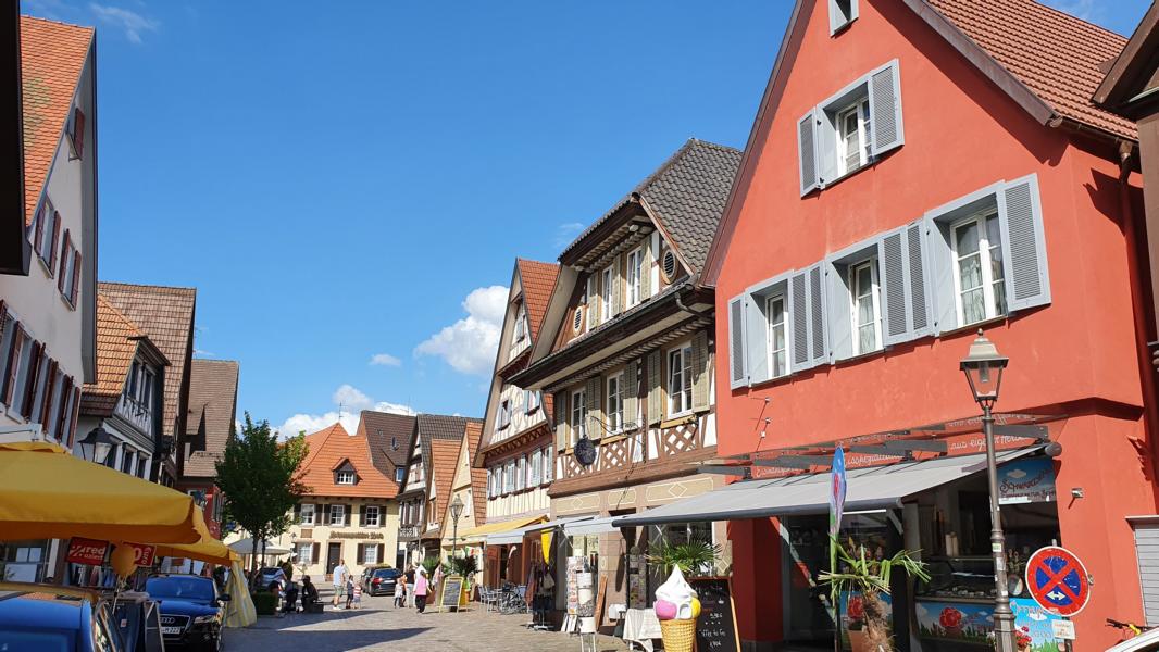 Haslacher Fachwerkhäuser im Stadtkern