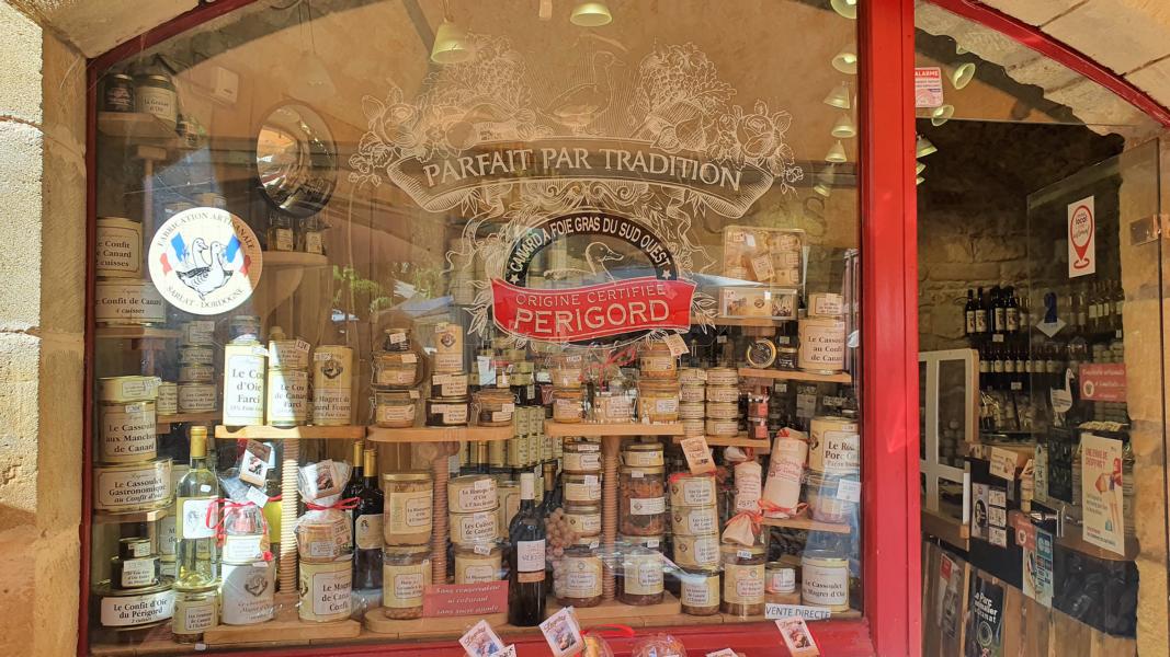 Traditionelles Geschäft der Perigord-Region