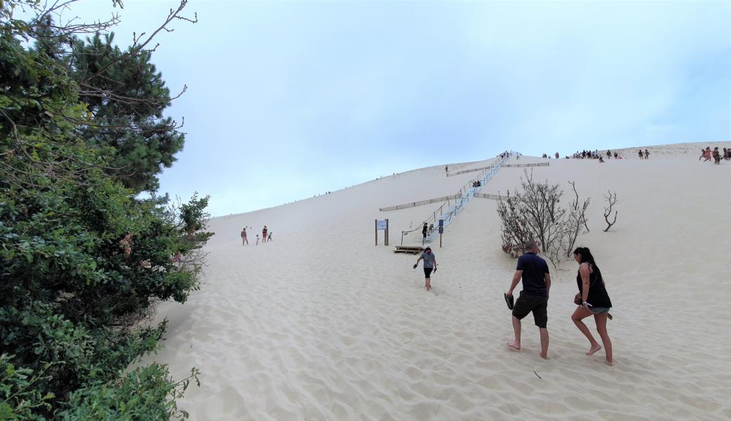 Aufstieg zur Dune de Pilat