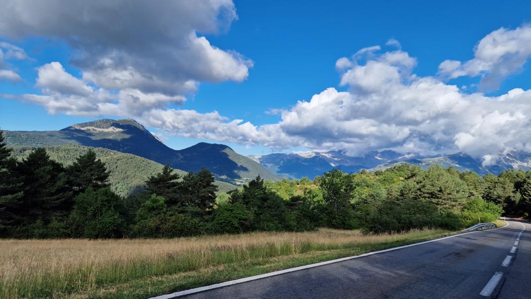 Schon bei der Abfahrt war das Wetter sehr angenehm, die Sicht klar. 