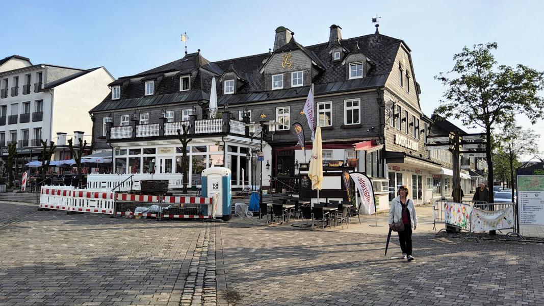 Auf dem Weg zum reservierten Restaurant.