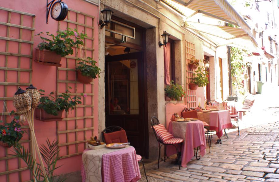 Cafe in der Galeriengasse.