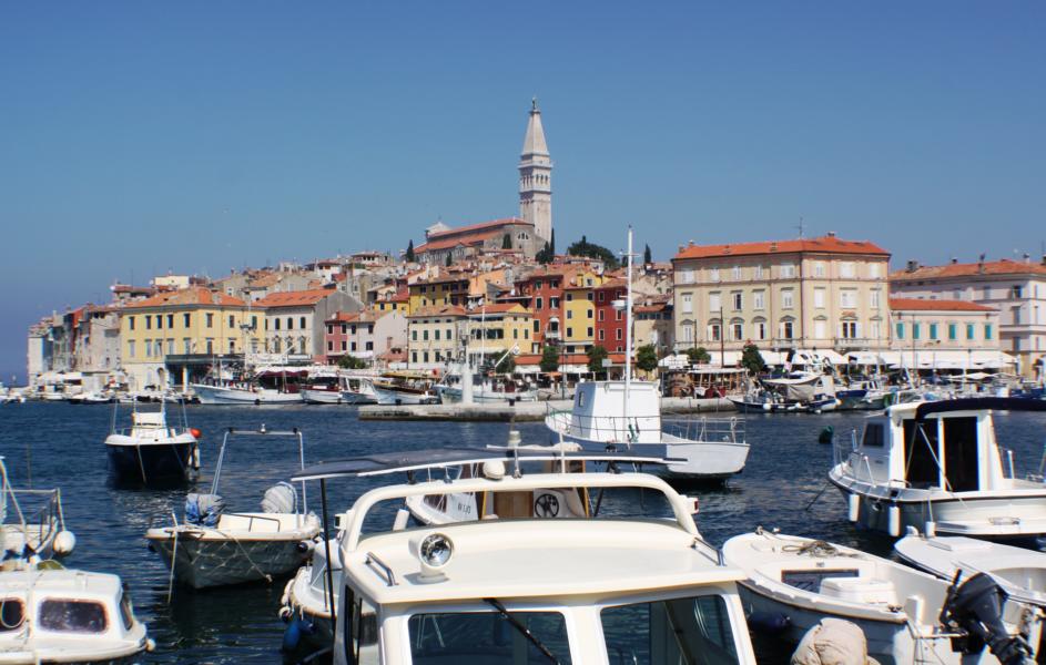 Südhafen der Stadt Rovinj.