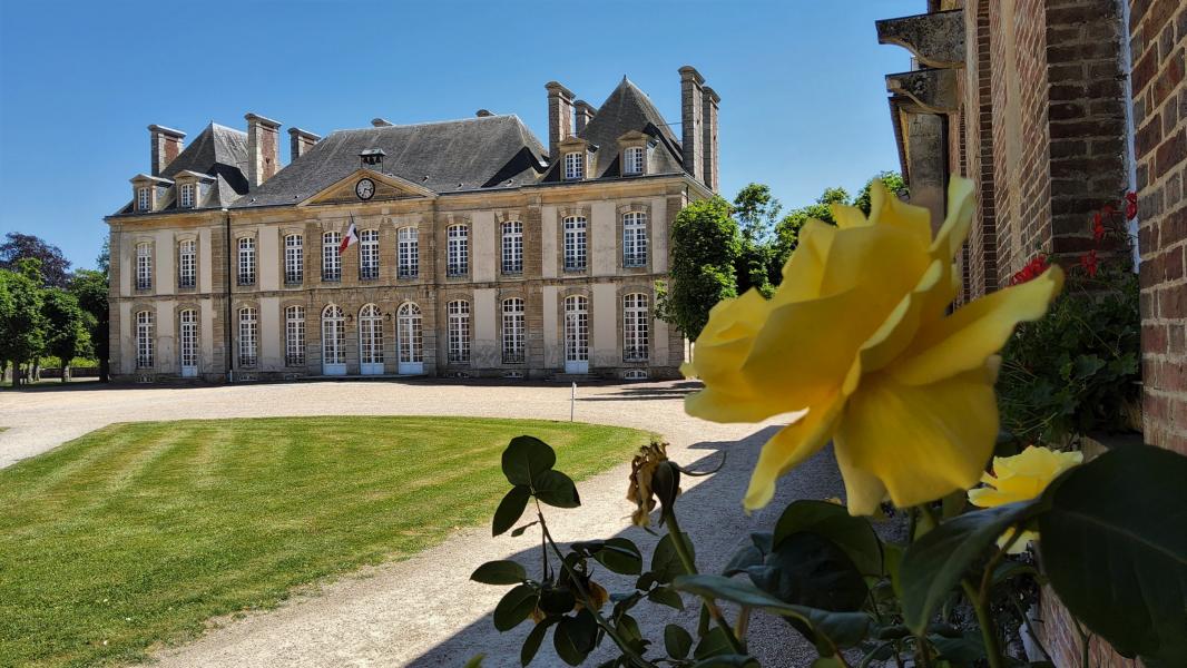Schloss im Gestüt Haras du Pin