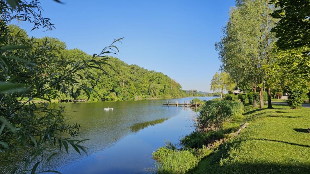Das Hotel liegt an der Donau.