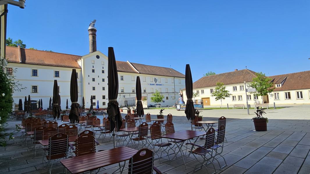 Innenhof der Brauerei Aldersbach