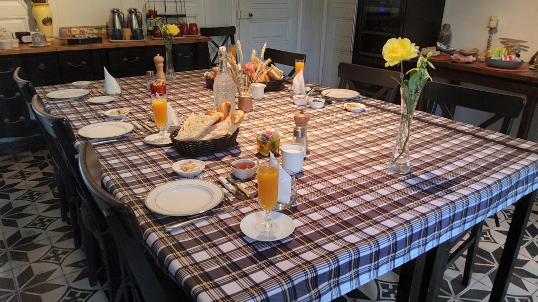 Frühstückstisch bei Patricia und Ludo