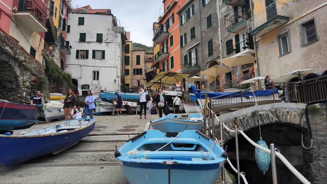 In Hafennähe von Riomaggiore