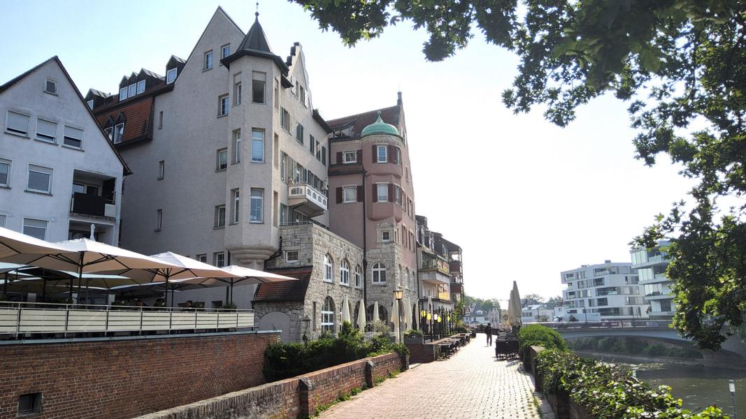 Spaziergang an der Donau in Ulm