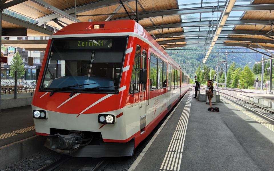 Zug, der uns nach Zermatt brachte.