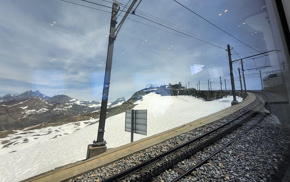 Bergstation Gornergrat in Sicht
