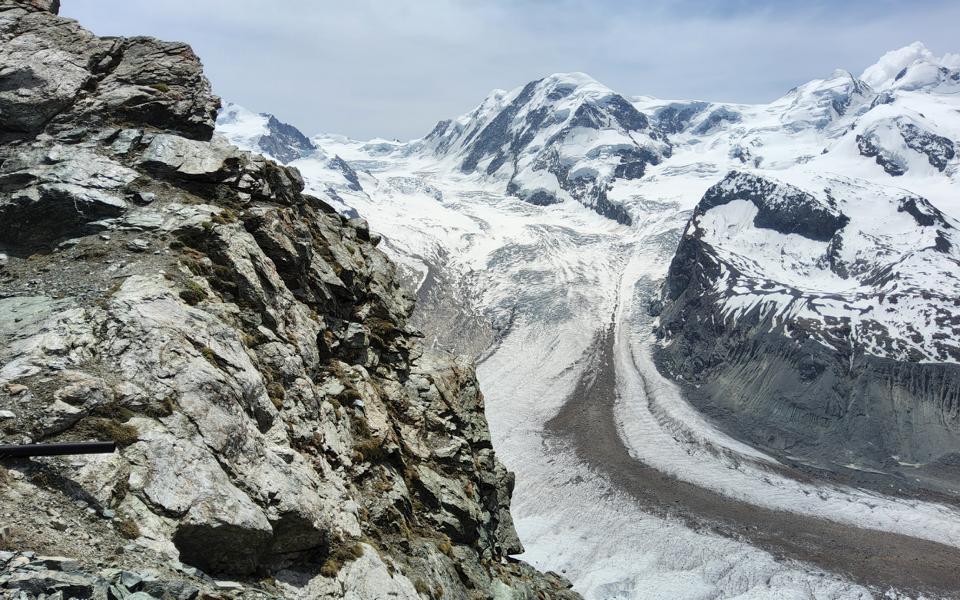 Blick auf den Gornergletscher