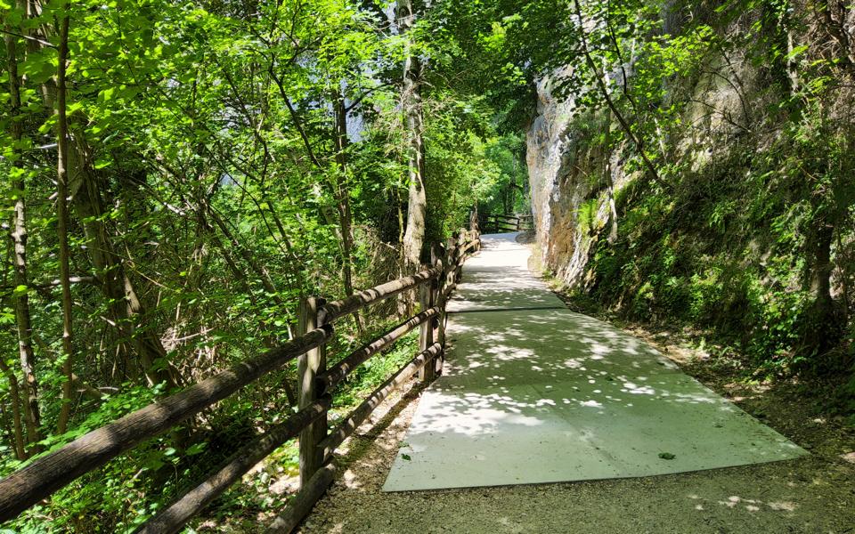Fußweg zum Höhleneingang