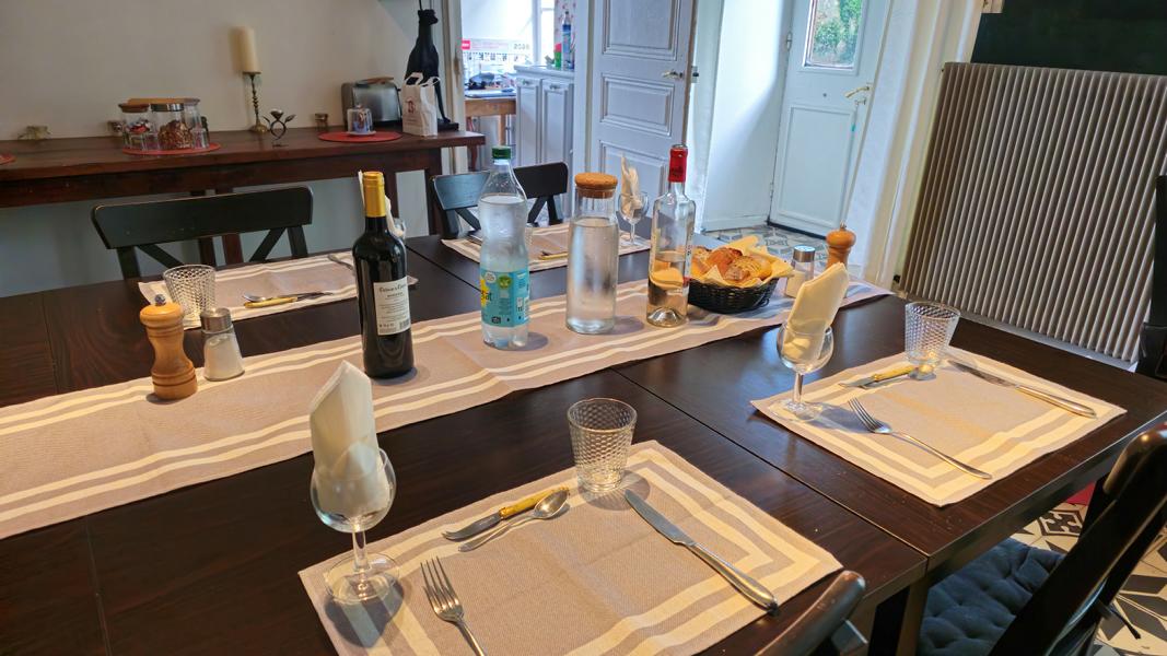 Vorzügliches Abendessen mit unseren Gastgebern