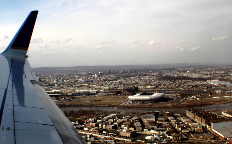 Anflug auf Newark.