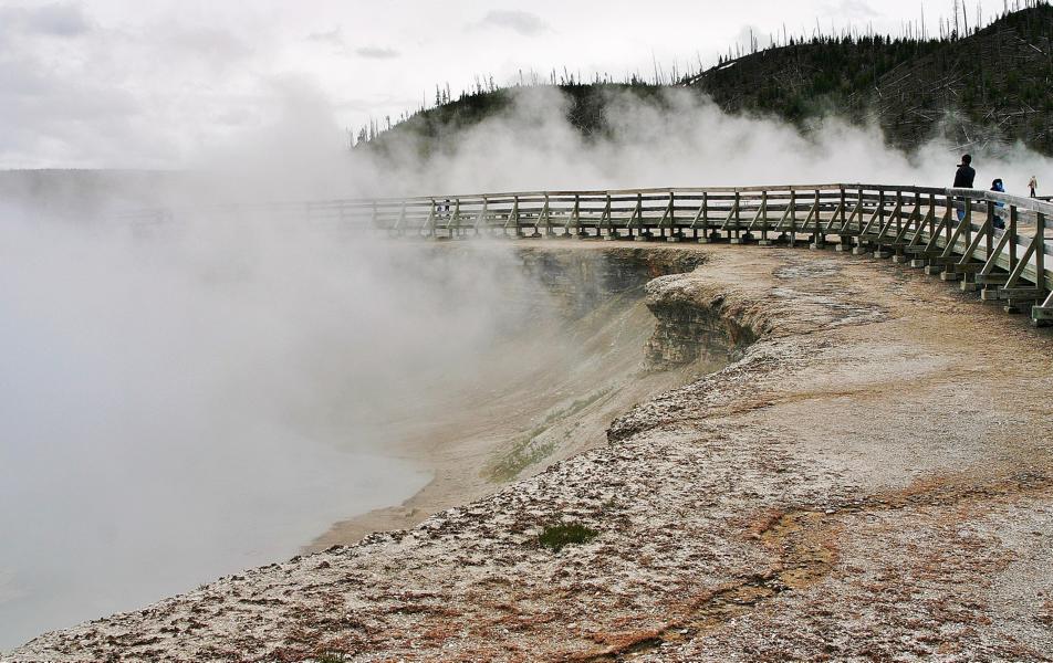 Die Wanderwege durch den Nationalpark sind gut gesichert.