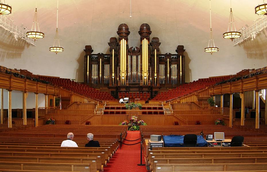 Hier tritt der bekannte Tabernakelchor auf.