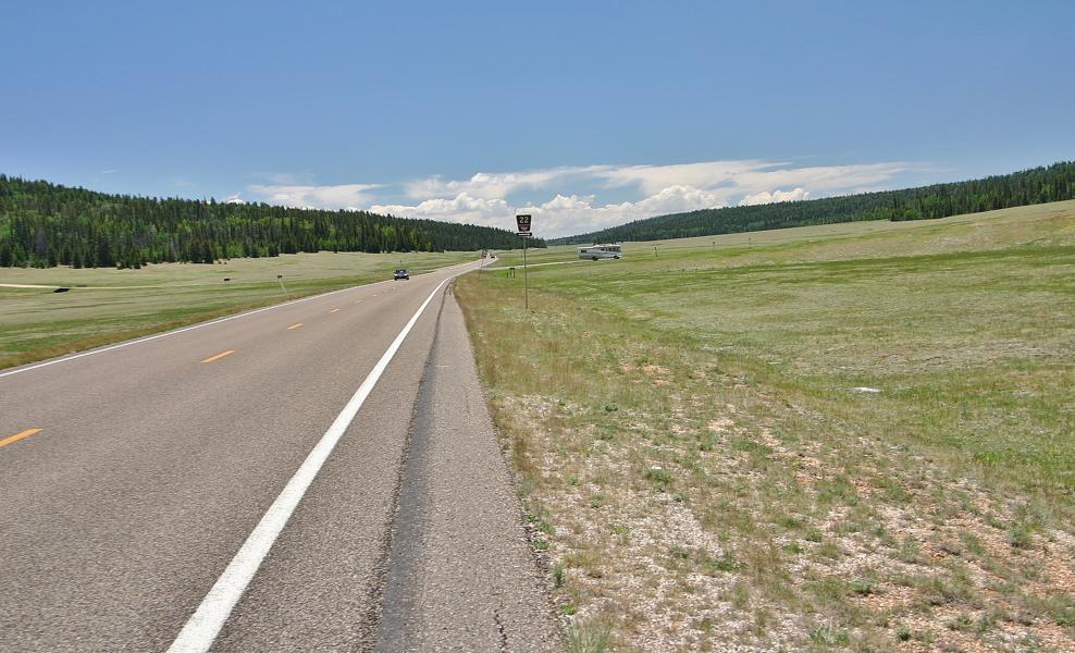 Auf dem Highway 67 zum Noth Rim des Grand Canyons.