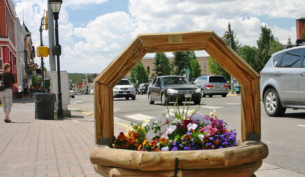 Die Main Street in Leadville.