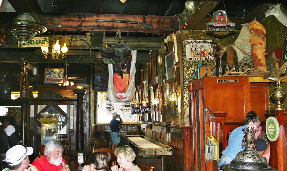 Im Saloon war es gemütlich.