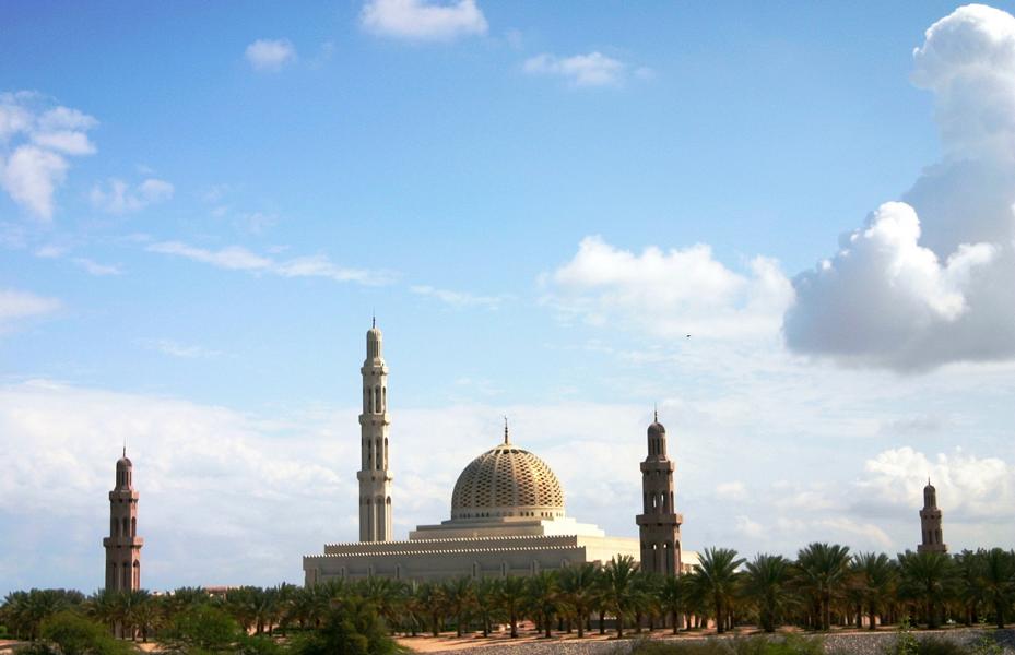 Blick auf die Gesamtanlage der Moschee.