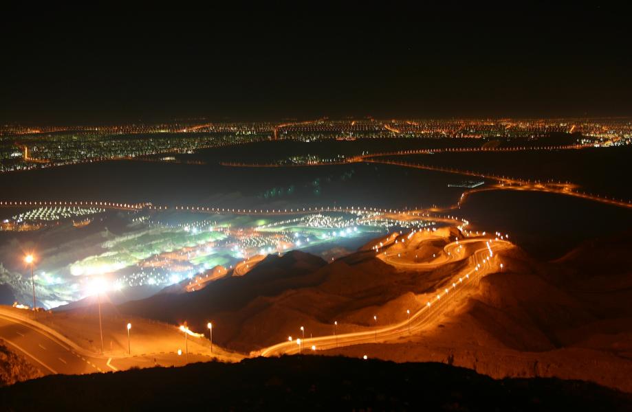 Blick vom Hotelzimmer auf Al-Ain.