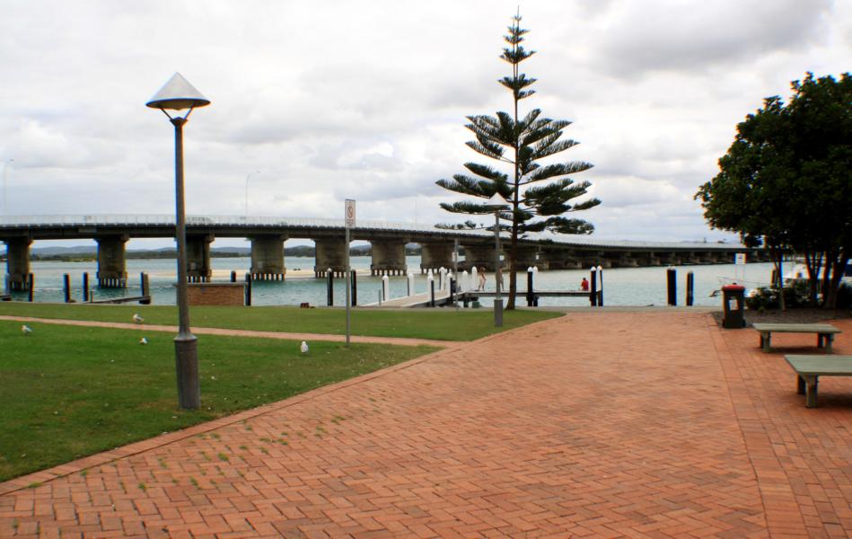 Brücke bei Port Mequarie.