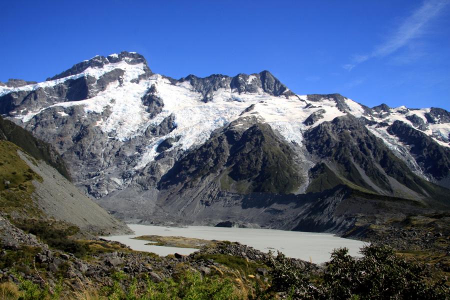 Mueller Glacier Lake