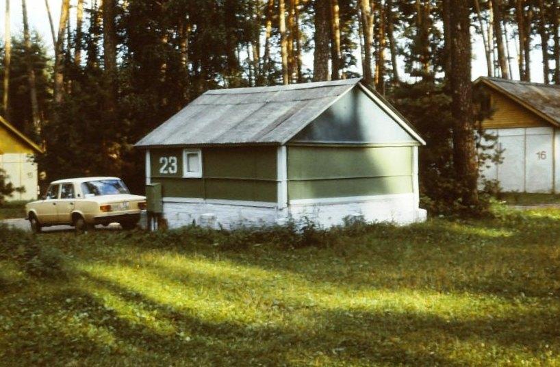 Unsere Unterkunft 1976 auf einem Campingplatz in Kiew.