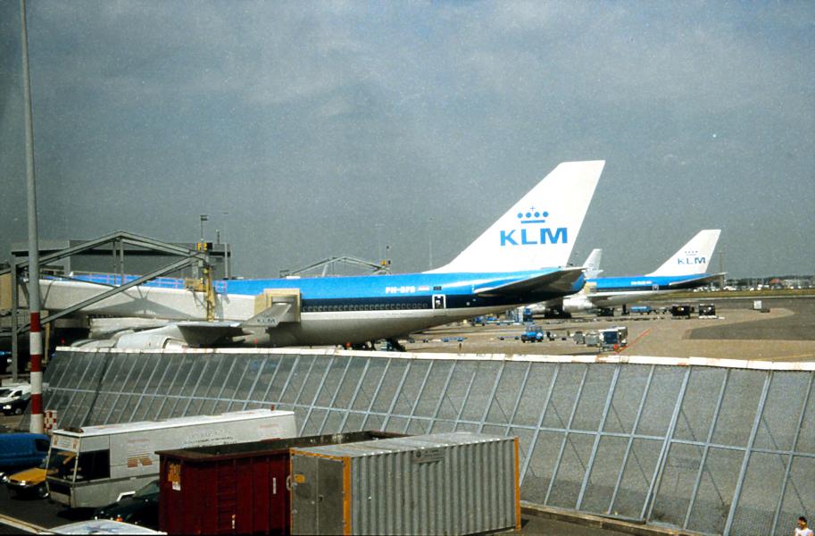 Flughafen Schiphol in Holland.