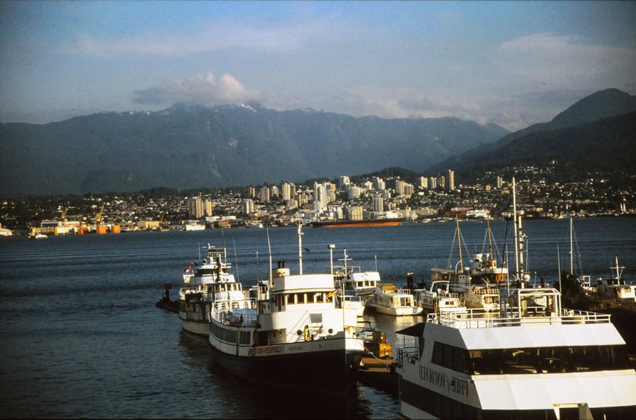 Im Hintergrund der Nordteil von Vancouver.