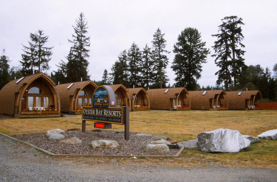 Im Strathcona Provincial Park befand sich diese wunderschöne Motelanlage.