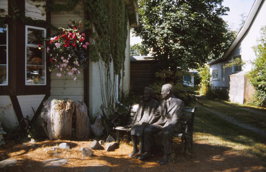Chemainus-Hinterhof eines Museums.
