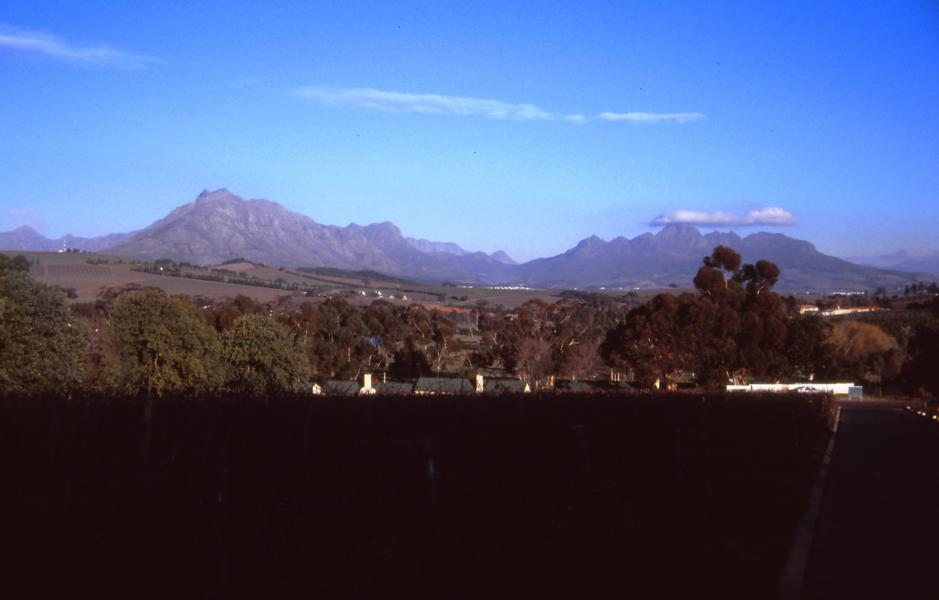 Ausblick auf die Weinanbaugebiete.