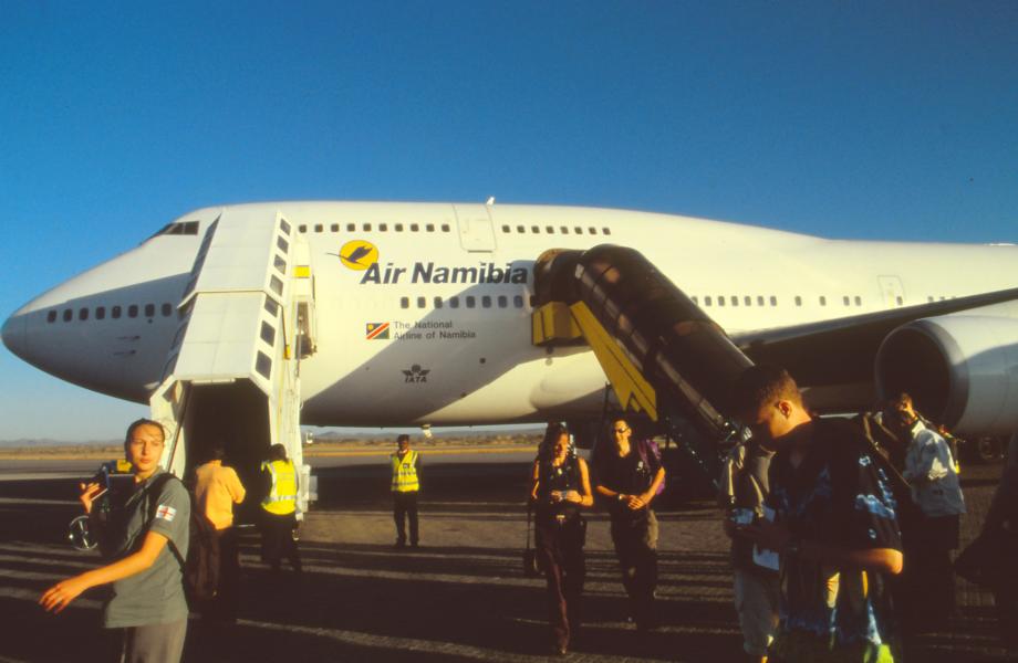 Landung in Windhoek.