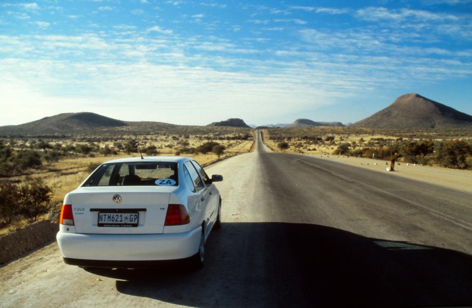 Die Straße nach Windhoek.