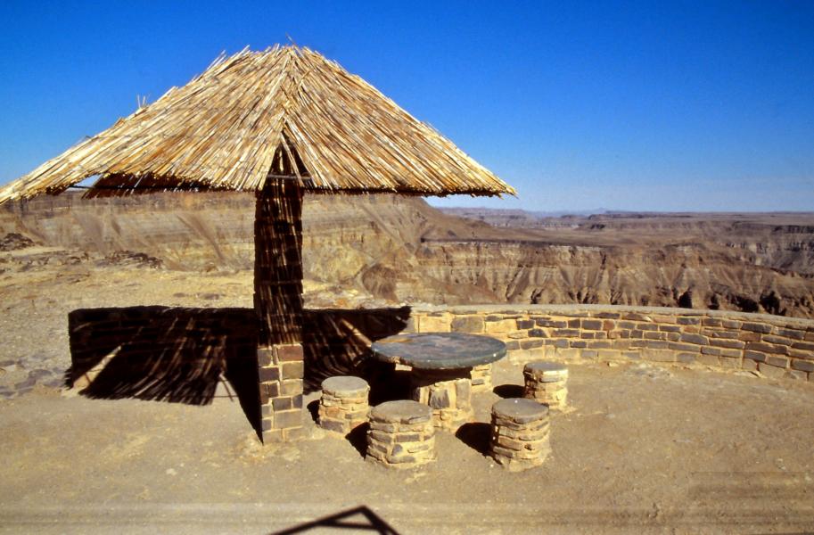 Rastplatz am Fish River Canyon.