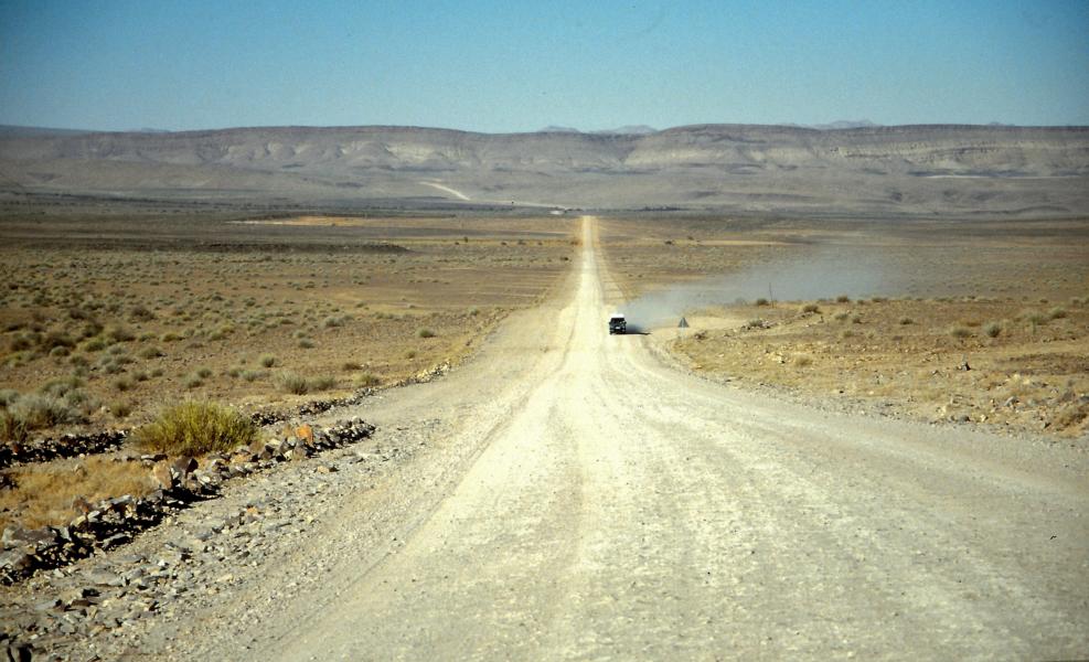 Rückfahrt zum Roadhouse.