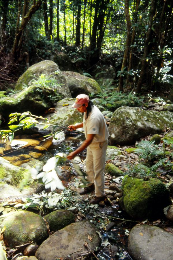 Guide, der uns durch den Regenwald führte.