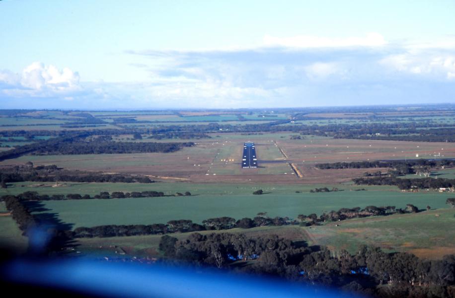 Landebahn in Sicht.