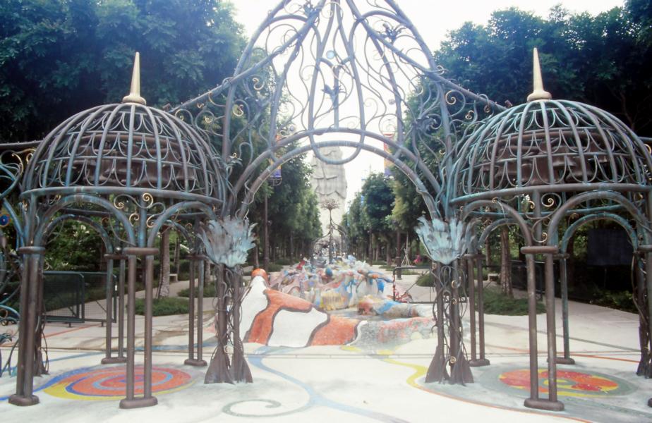 Wasserspiele auf Sentosa.