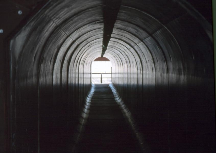 Der Zugang zum Tagebau Berkeley Pit. 