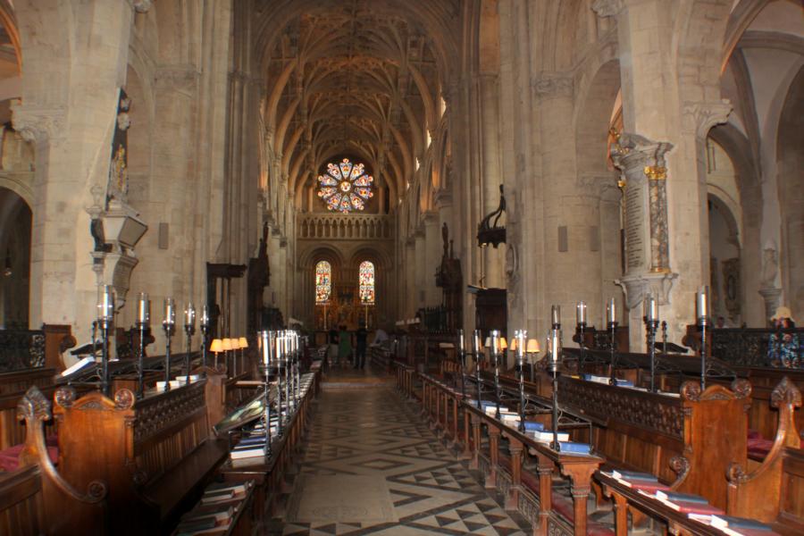 Kirchenschiff in der Kathdrale des Christ Church College.