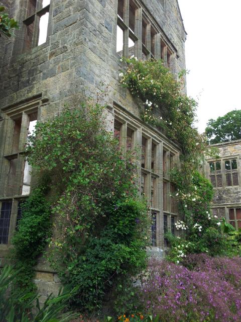 Ruine, die nach dem Brand von 1947 stehengeblieben ist.