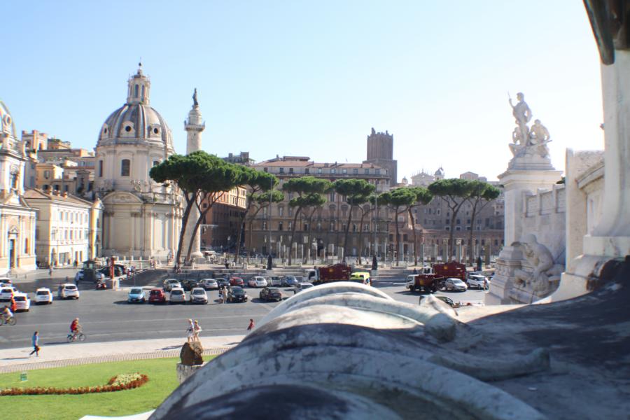 Blick auf Piazza Venezia.
