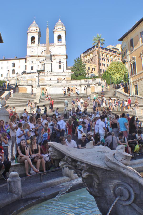 An der Fontana della Barcaccia.