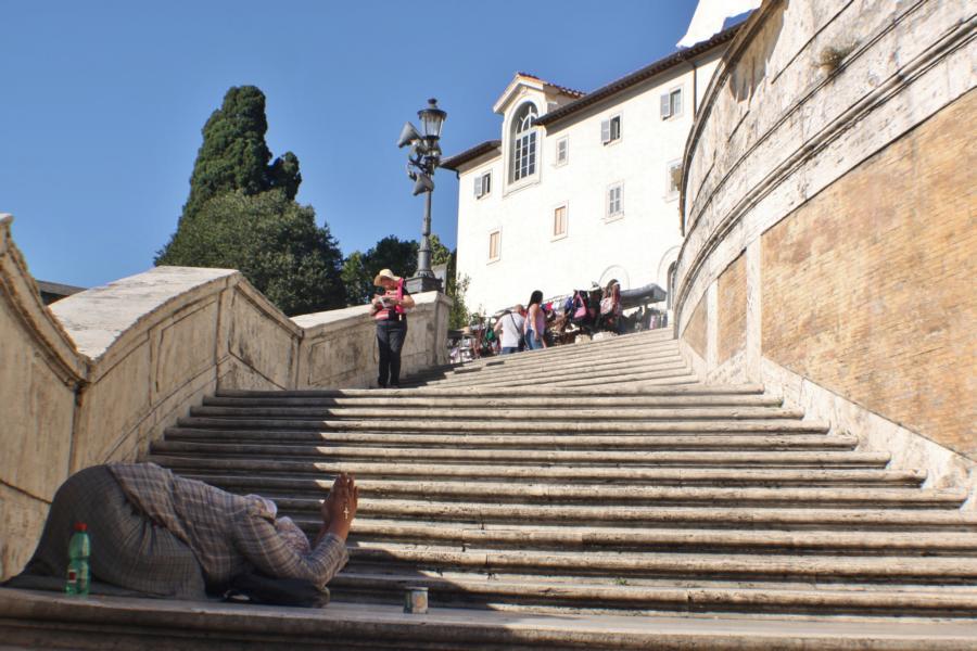 Treppe zur Kirche Santa Trinità dei Monti.