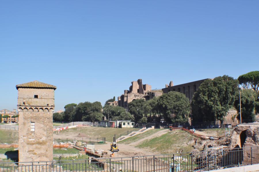 Ausgrabungen im Circus Maximus.