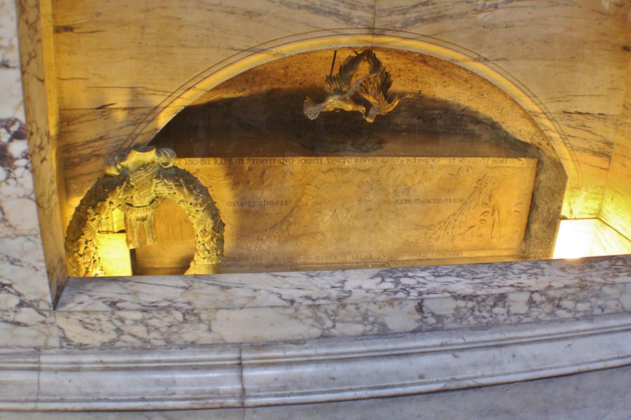 Sarkophag, in dem Raffael beerdigt ist.