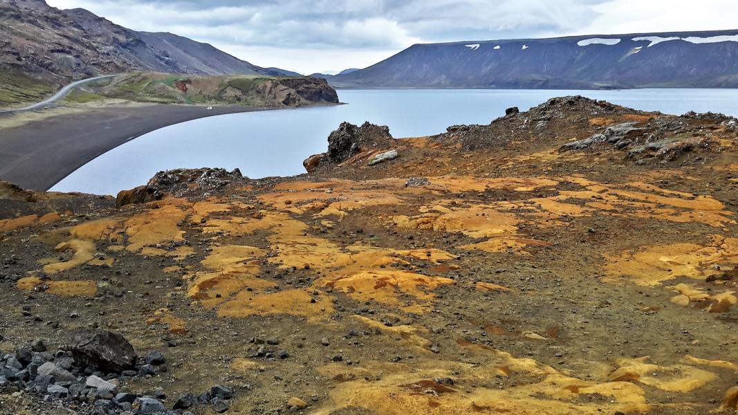 Blick auf den See Kleifarvatn